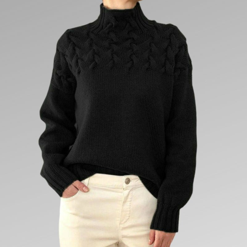 Talia - Knitted High-Neck Jumper