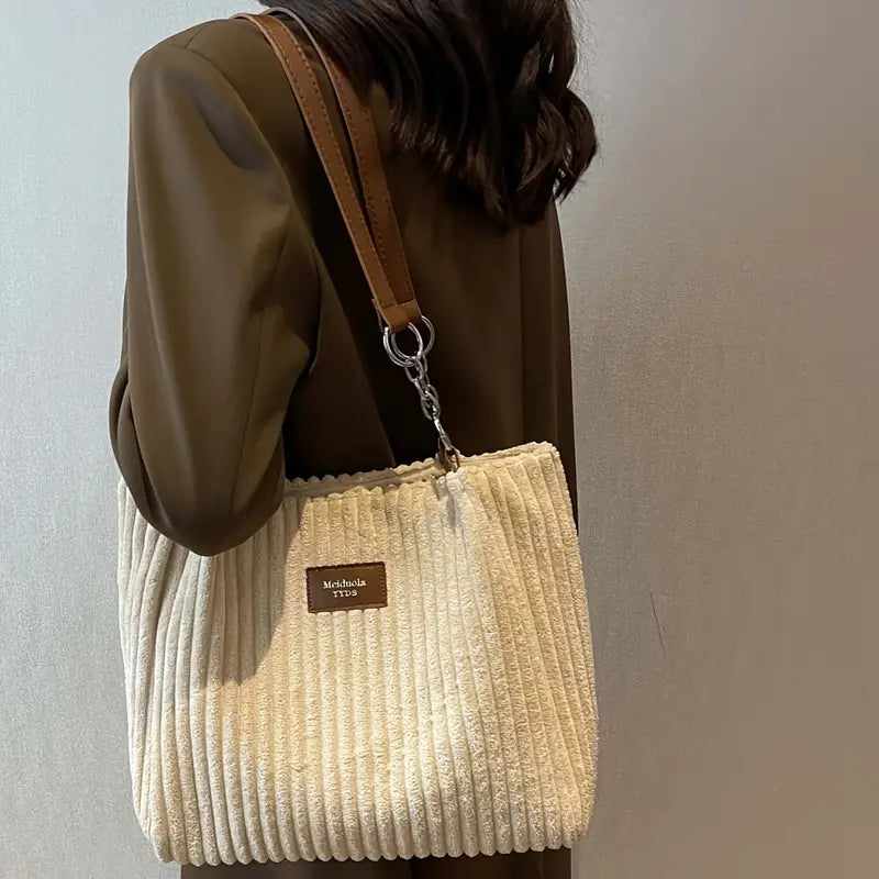 Layla - Corduroy Tote Bag