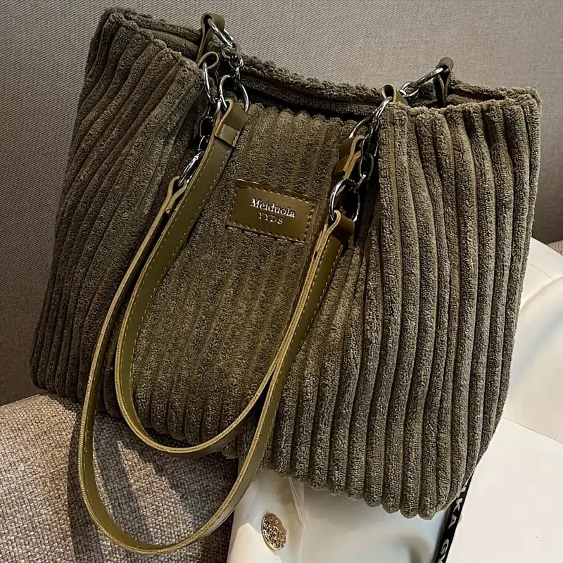 Layla - Corduroy Tote Bag