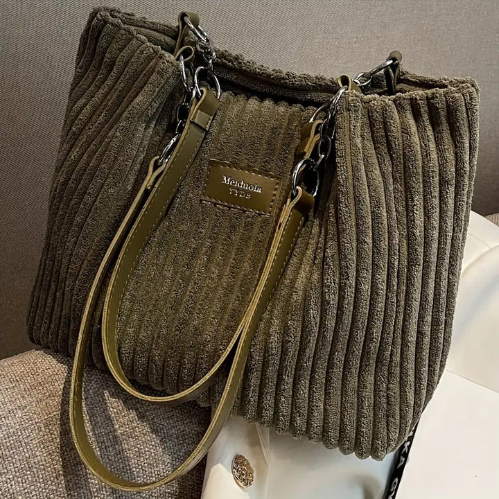 Layla - Corduroy Tote Bag