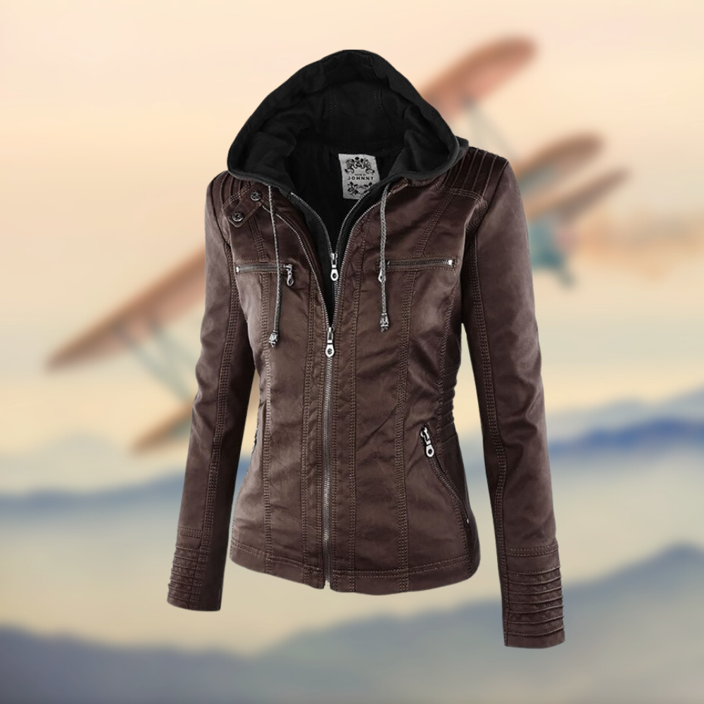 Clara - Elegant Hooded Jacket