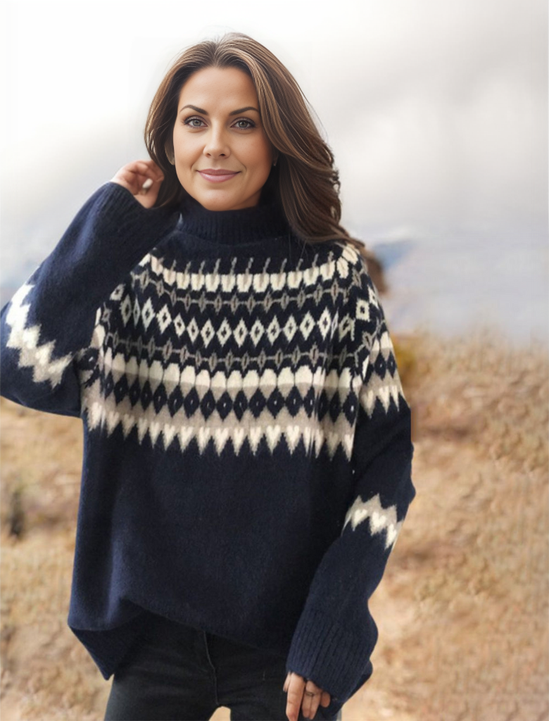 Georgina - High-neck Knitted Jumper