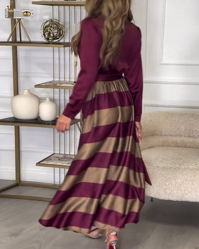 Sophie - Striped Elegance Dress