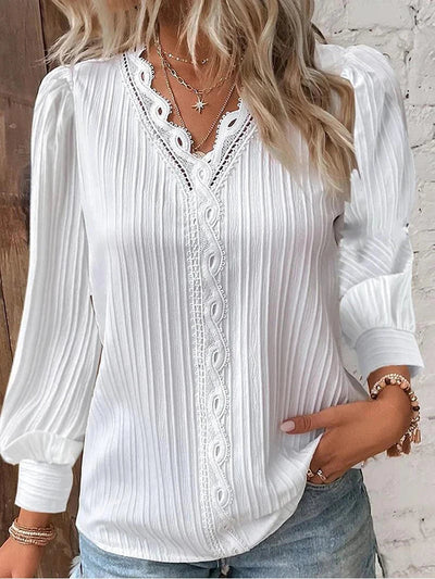 Anne - Blouse with Lace Details