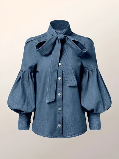 Everly - Denim Blouse