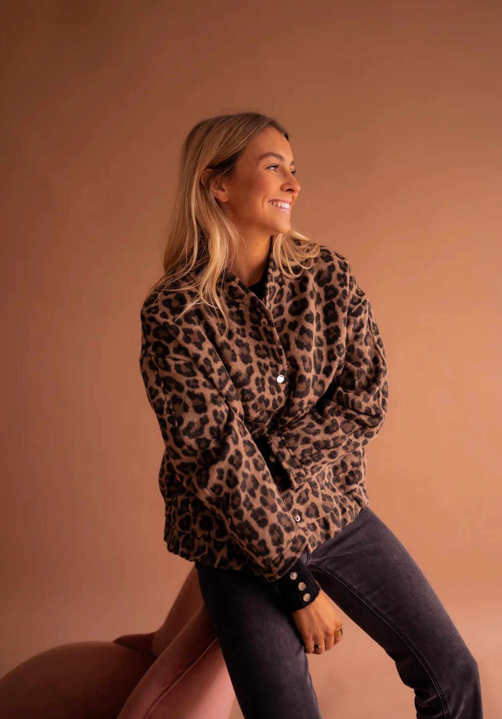 Leona - Leopard Bomber Jacket