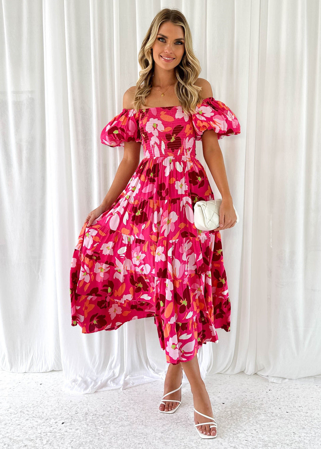 Irene - Floral Midi Dress