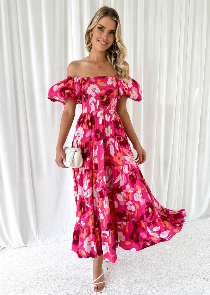 Irene - Floral Midi Dress
