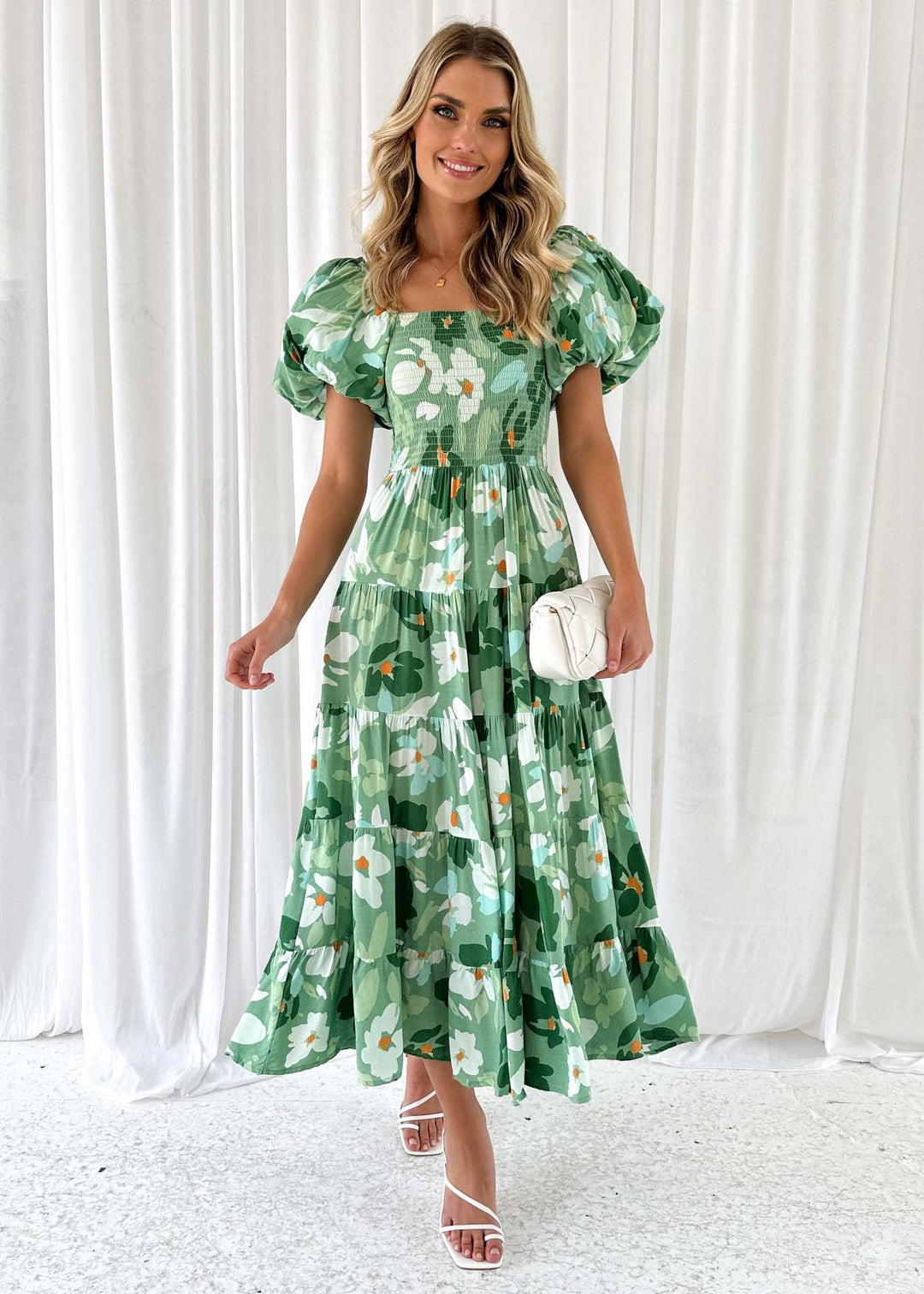 Irene - Floral Midi Dress