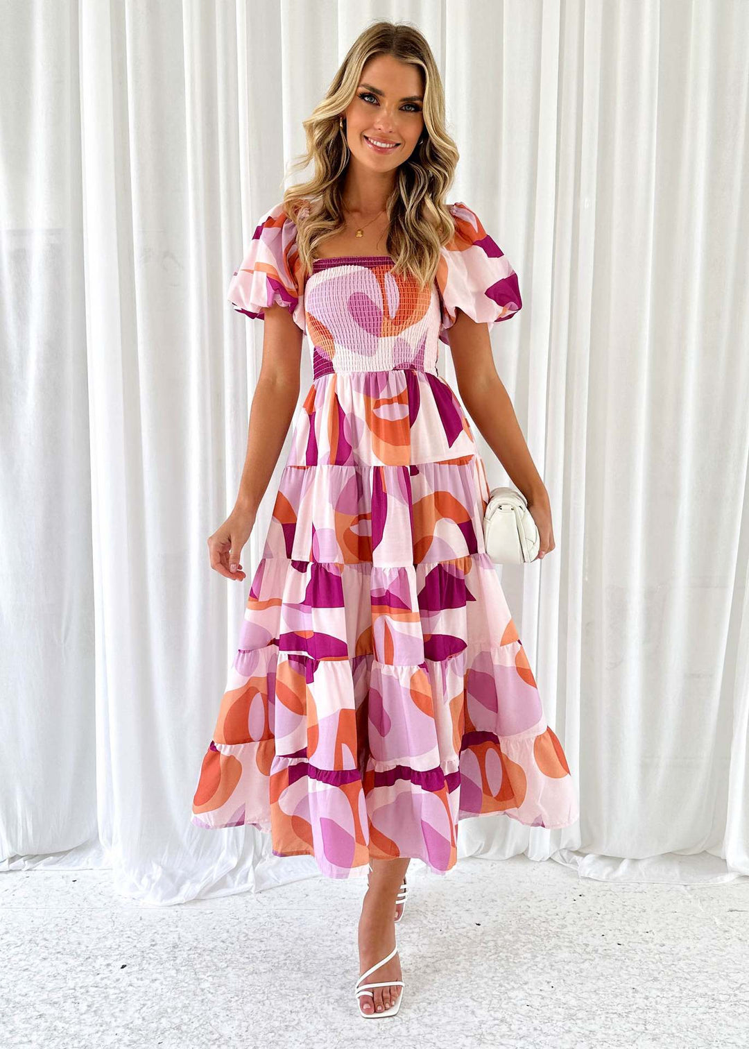 Irene - Floral Midi Dress