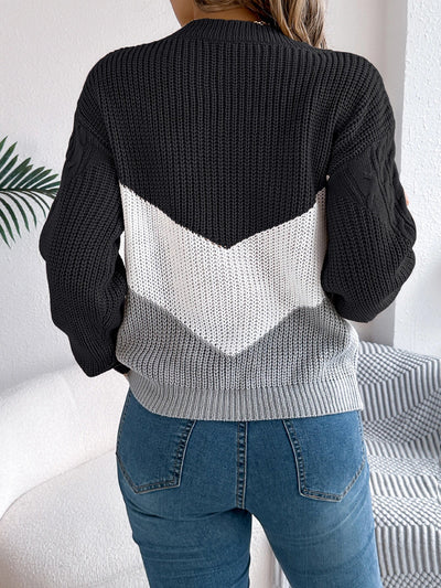 Josephine - Chevron Knit Jumper