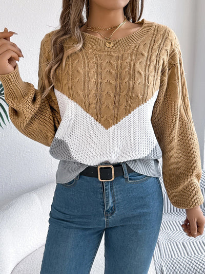 Josephine - Chevron Knit Jumper