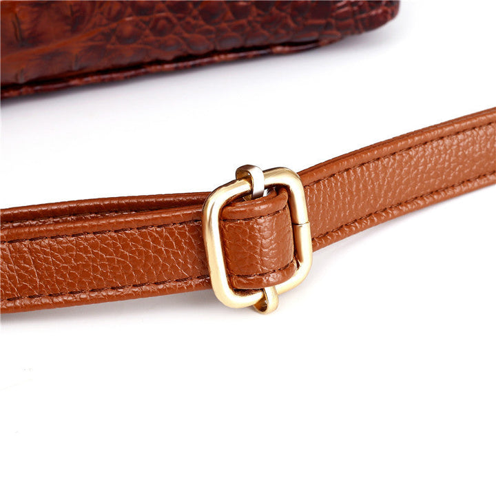 Ella - Vintage Croc-Effect Handbag