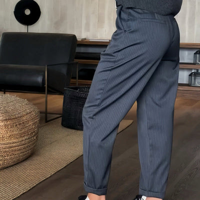 Marlene - Striped Suit Trousers